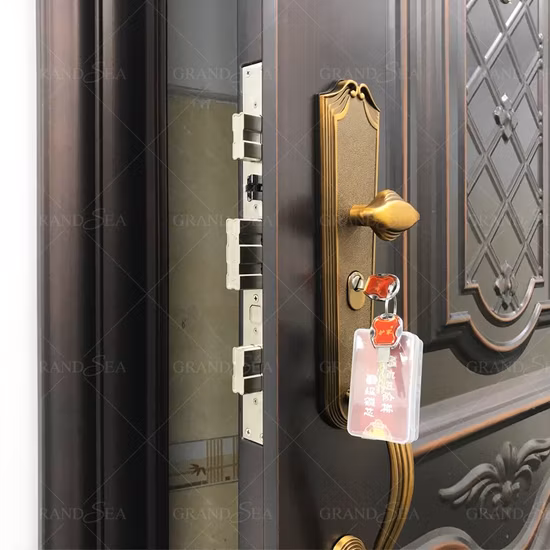 High Quality Steel Security Door Entrance Main Modern Metal Entry Others Doors for Villa